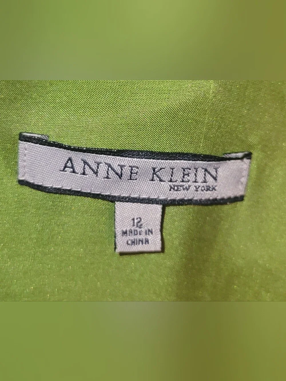 Anne Klein Green, Purple & Black Abstract Pleated Maxi Dress